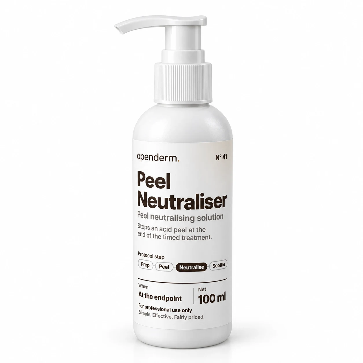 OPENDERM Peel Neutraliser — product photograph