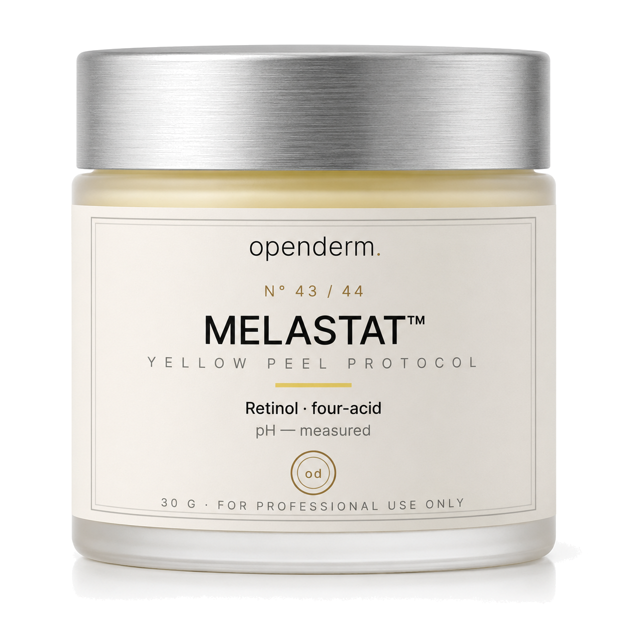 OPENDERM MELASTAT™ Yellow Peel Protocol — product photograph